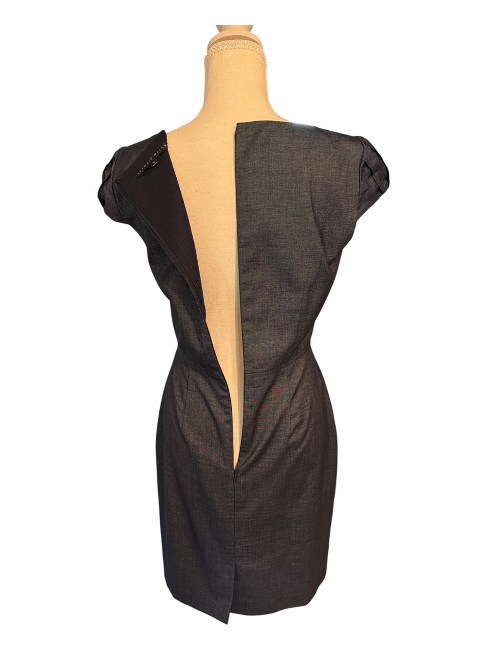 Antonio Melani Slate Blue Sheath Career Office Dress Size 4 - Picture 4 of 6